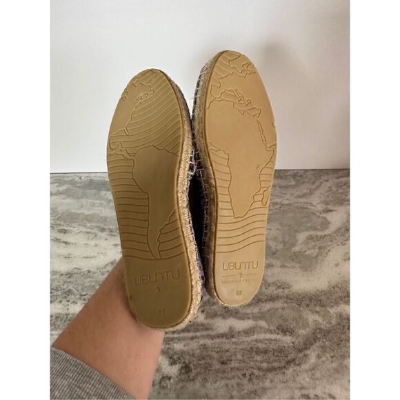 NWOT Disney Ubuntu Purple Mickey Mouse Print Handmade Shoes Size 6.5 - Picture 6 of 6